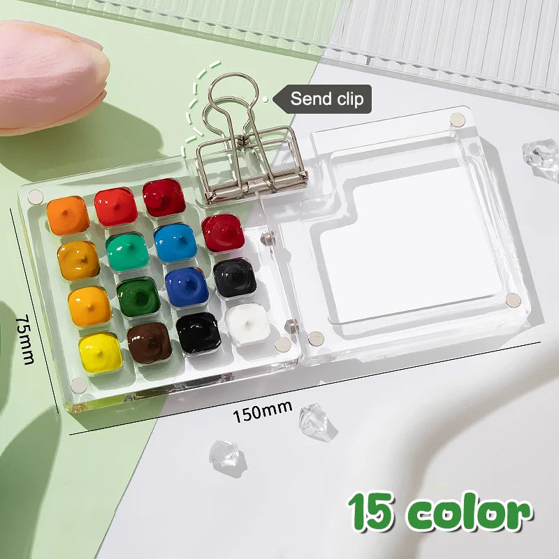 Palette Pocket Handcrafted Travel Watercolour Paint Palette Set Mini Pocket Artist Watercolor Paint Palette Travel Sets For Painters Artists Students