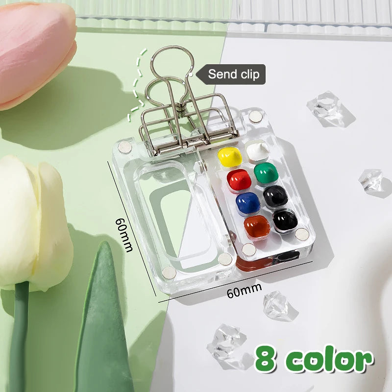 Palette Pocket Handcrafted Travel Watercolour Paint Palette Set Mini Pocket Artist Watercolor Paint Palette Travel Sets For Painters Artists Students
