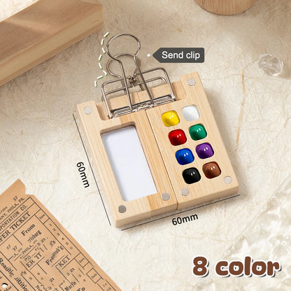 Palette Pocket Handcrafted Travel Watercolour Paint Palette Set Mini Pocket Artist Watercolor Paint Palette Travel Sets For Painters Artists Students